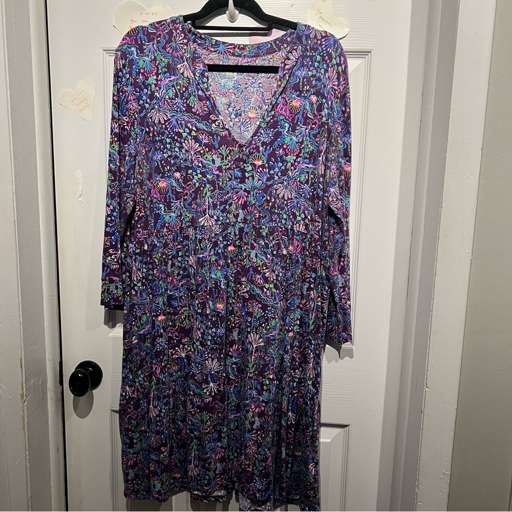 Lilly Pulitzer Purple Floral Dress